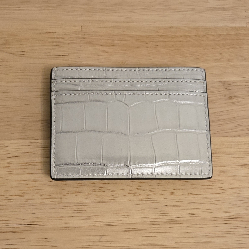Kate Spade New York Madison Metallic Croc-Embossed – Silver - Picture 2 of 5
